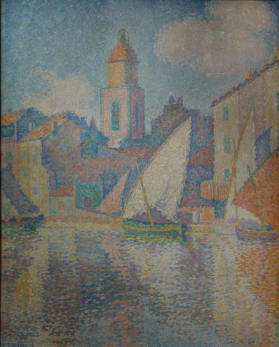 Kerktoren van Saint-Tropez door Paul Signac